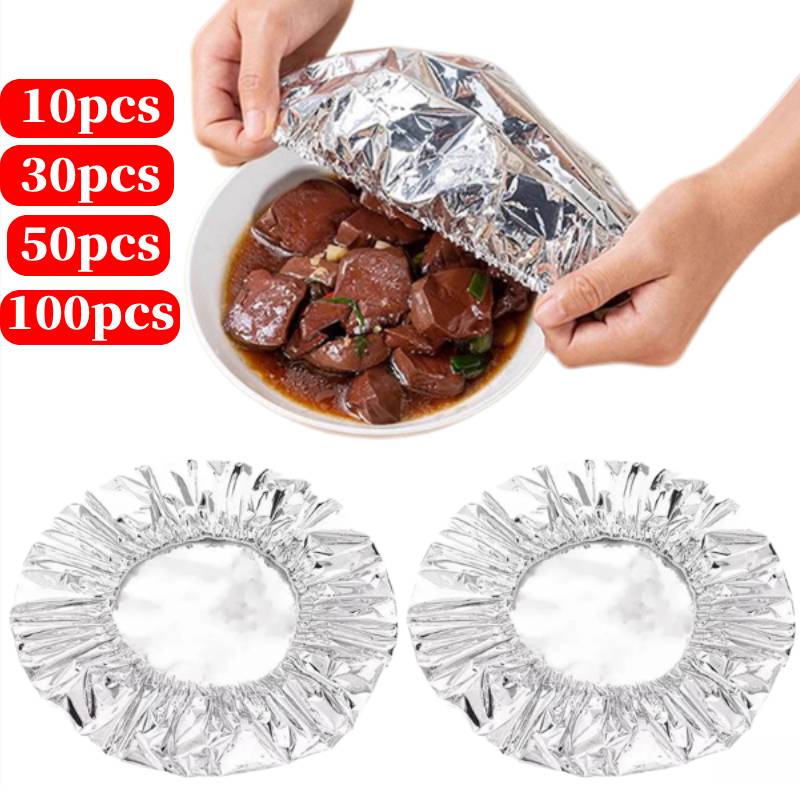 Food Storage Bowls - 10-100 шт. многоразовых изоляционных пленок-покрытий, эластичные