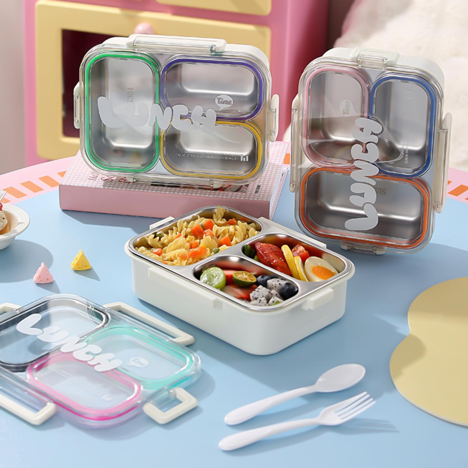 Food Storage Camping - Ланч-бокс из нержавеющей стали с 3