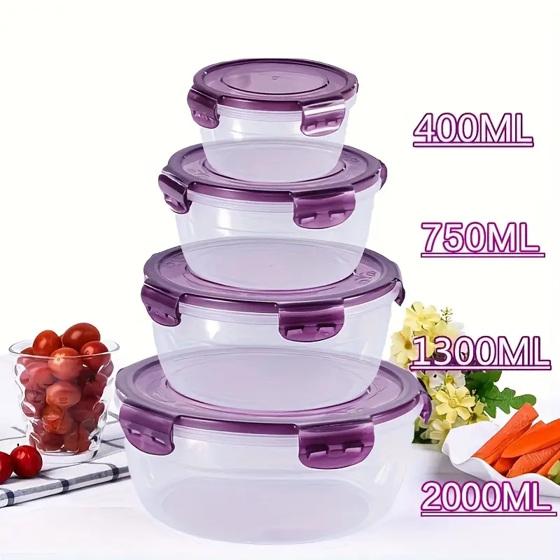 Food Storage Camping - 4 пластиковых контейнера для хранения продуктов,