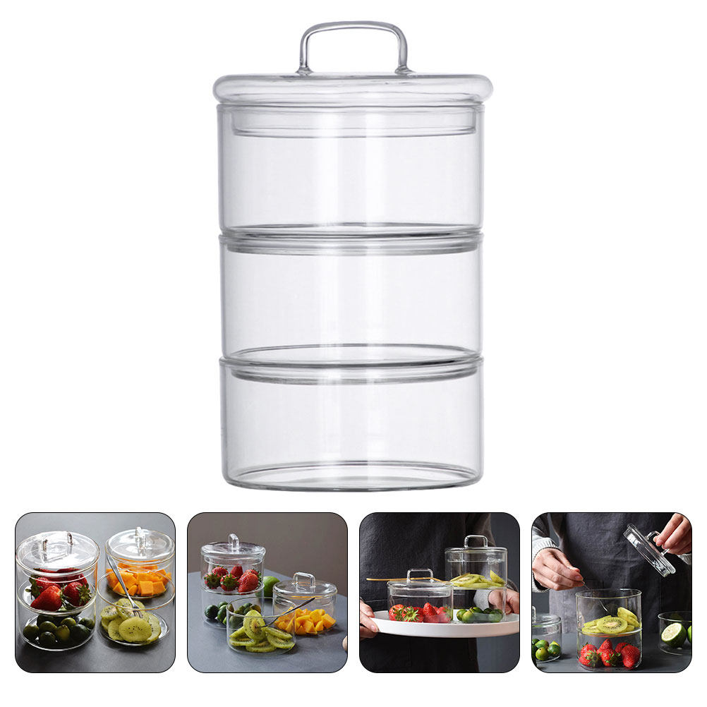 Food Storage Bowls - Набор из 1 прозрачной стеклянной миски