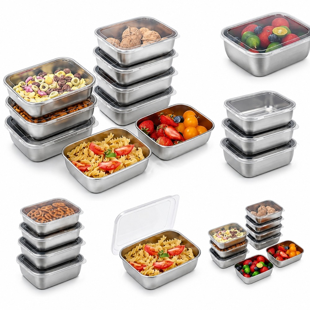 Food Storage Bowls - Набор из 6 герметичных контейнеров для