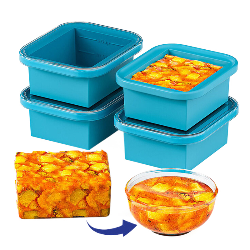 Food Storage Not Plastic - Силиконовый лоток для замораживания с пластиковой