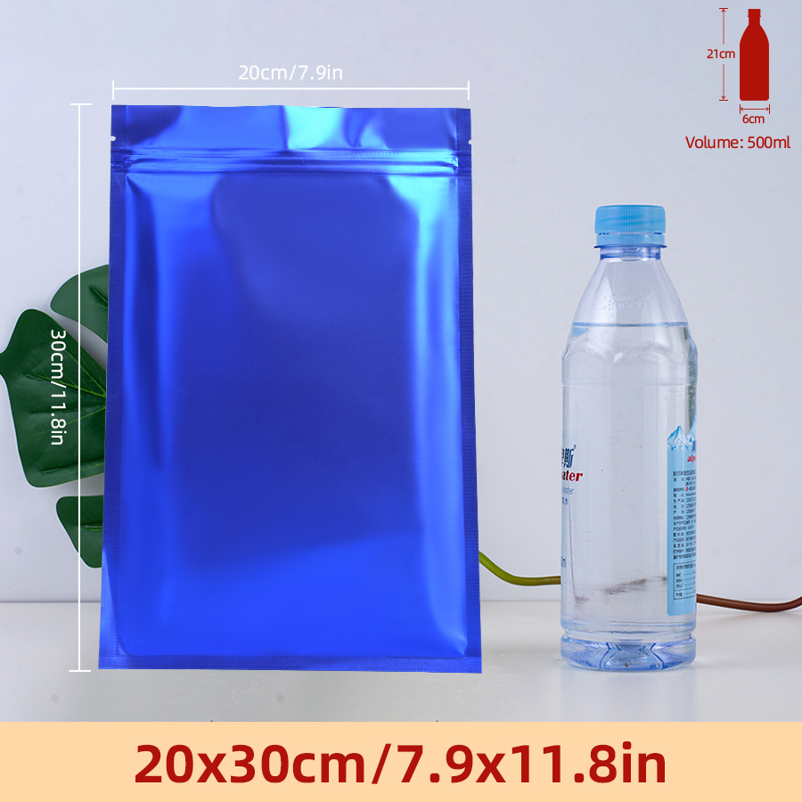 Food Storage And - 100 шт. матовых синих пакетов с