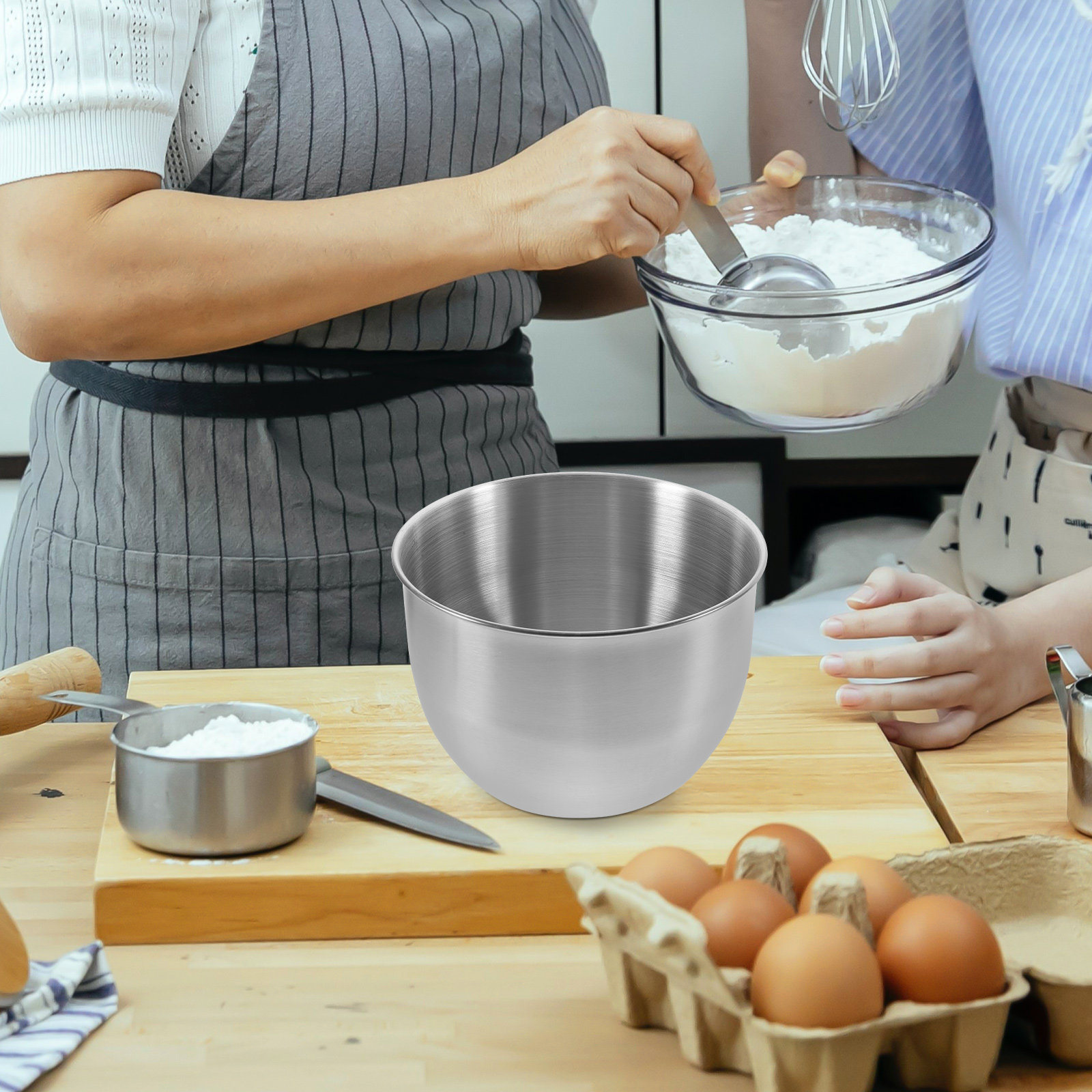 Food Storage Bowls - Глубокая миска из нержавеющей стали, толстостенная