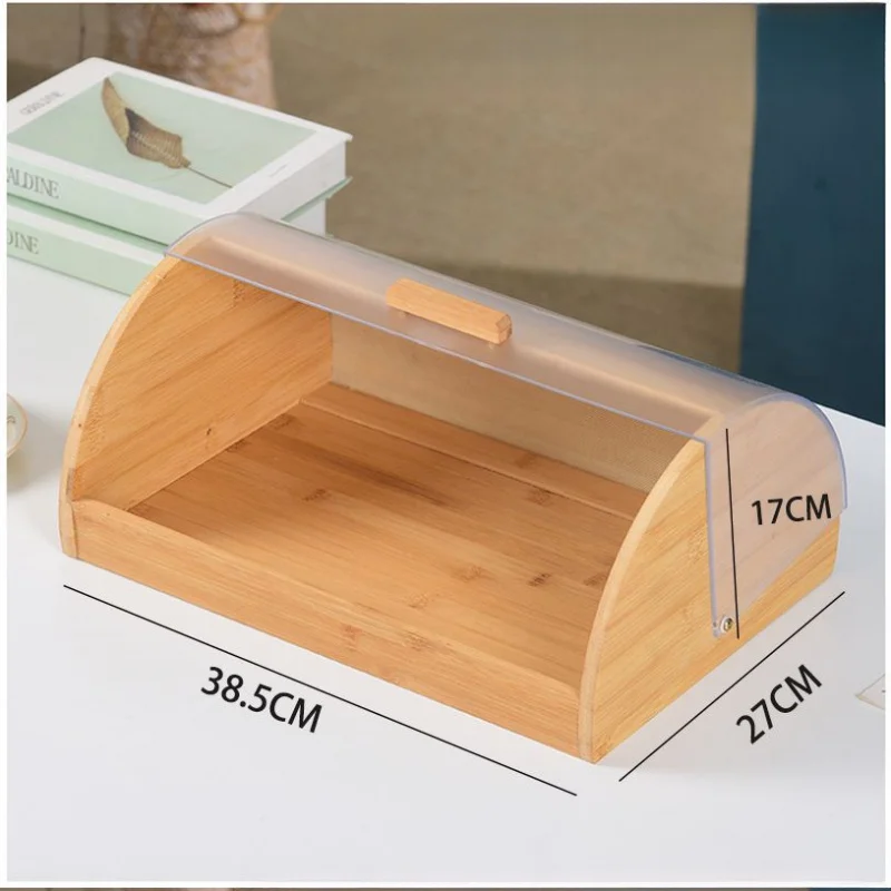 Бамбуковая хлебница с прозрачн – обзор и цена Bread Box Bamboo