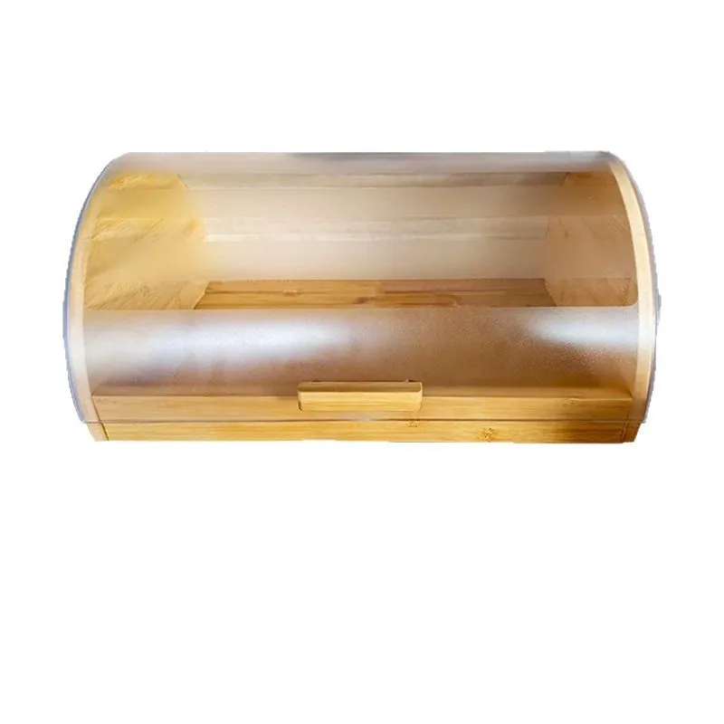 Бамбуковая хлебница с прозрачн – обзор и цена Bread Box Bamboo