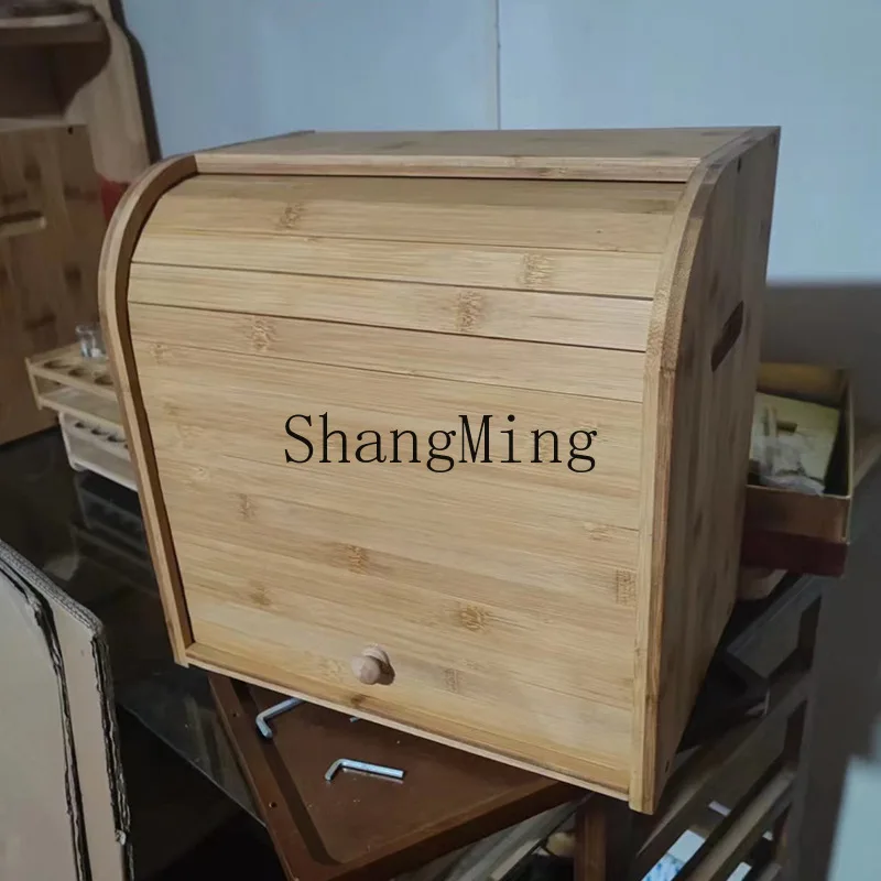 SM бытовой бамбуковый ящик для – обзор и цена Bread Box Bamboo