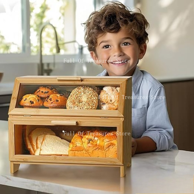 Бамбуковая хлебница для домашн – обзор и цена Bread Box Bamboo
