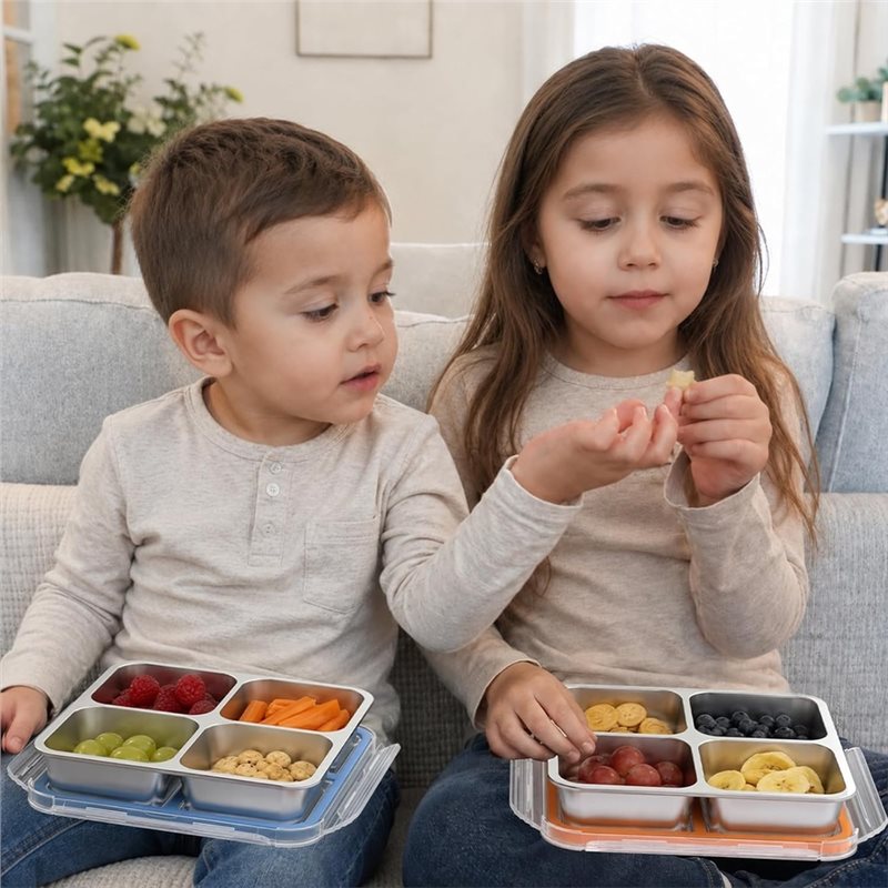 Набор из 4 контейнеров для зак – обзор и цена Food Storage Stainless Steel Containers