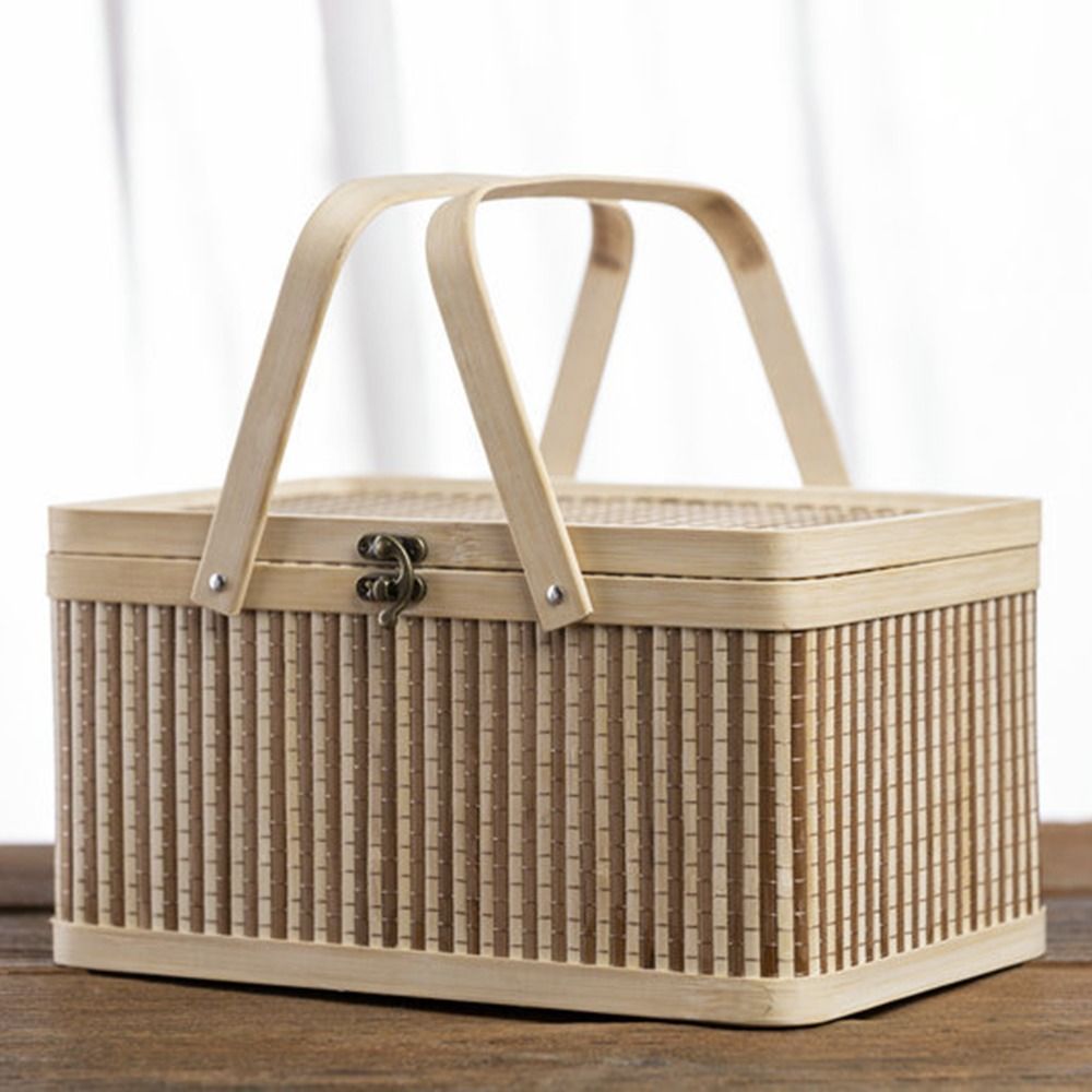 Винтажная бамбуковая корзина в – обзор и цена Bread Box Bamboo
