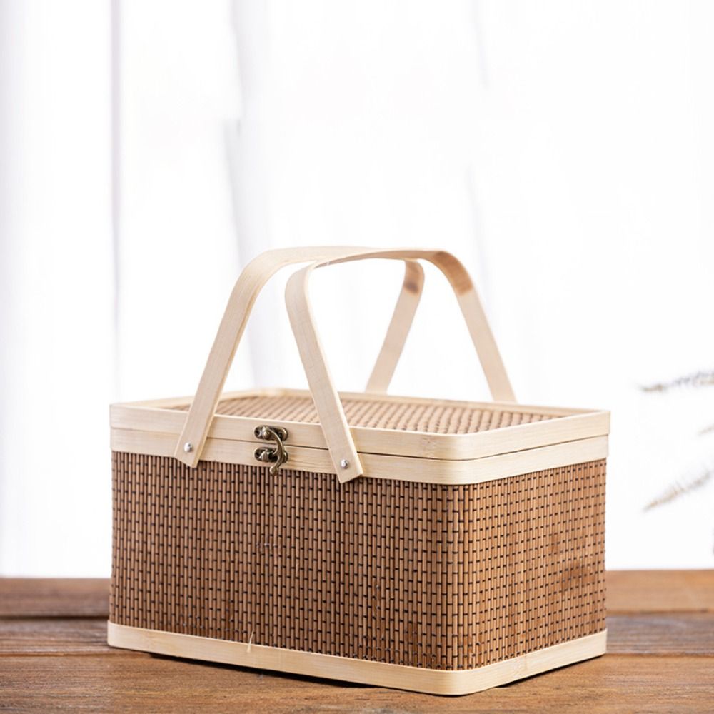 Винтажная бамбуковая корзина в – обзор и цена Bread Box Bamboo