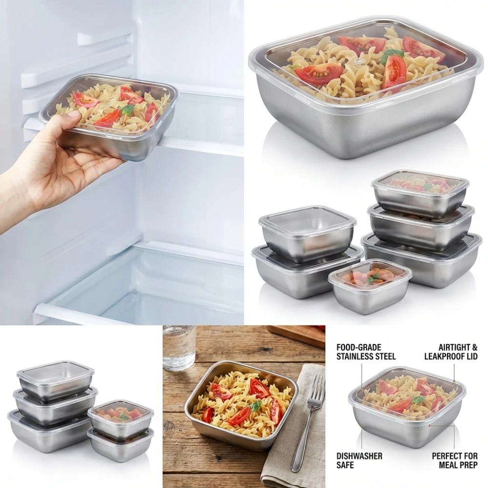 Набор из 6 герметичных контейн – обзор и цена Food Storage Bowls