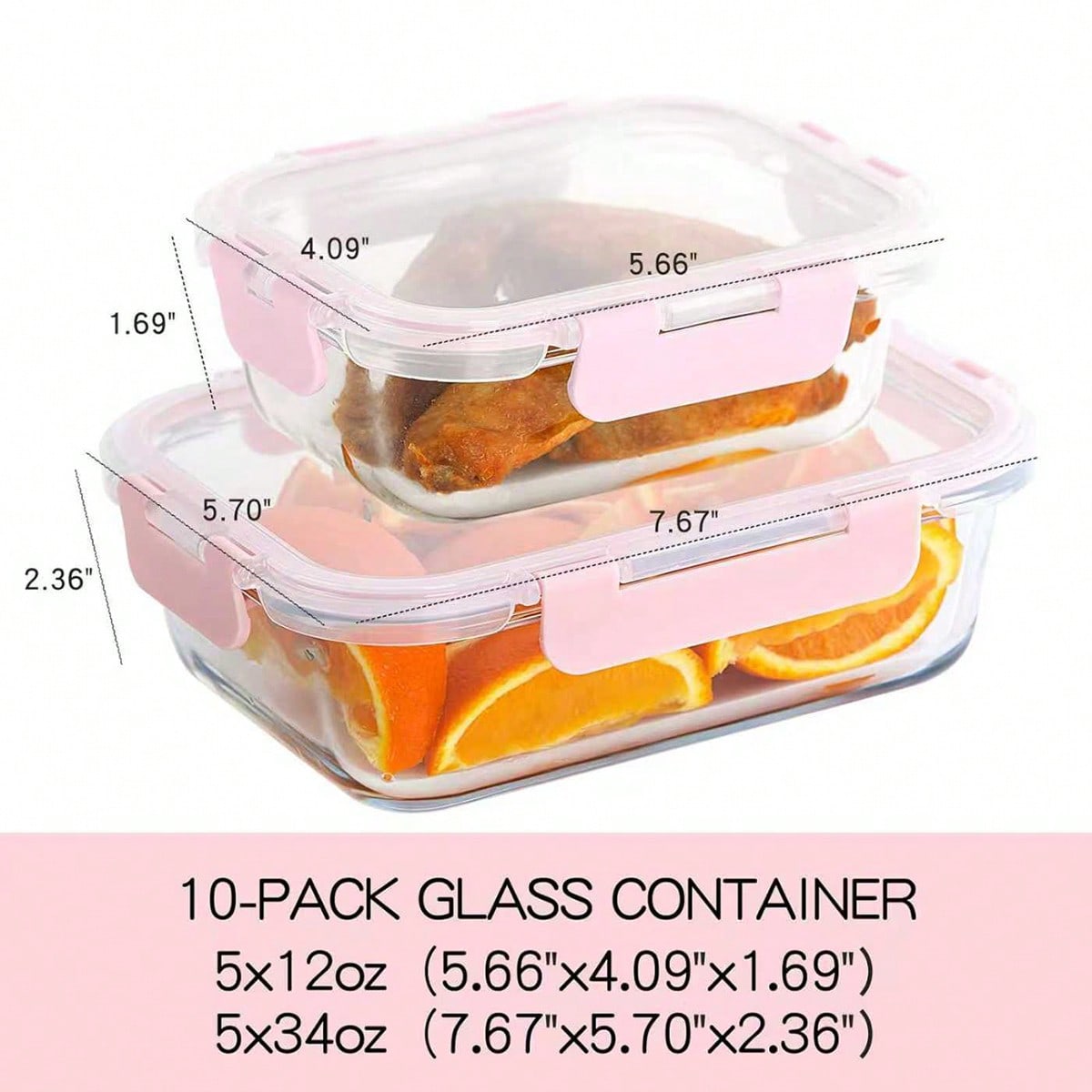 Набор из 10 стеклянных контейн – обзор и цена Storage Food Prep