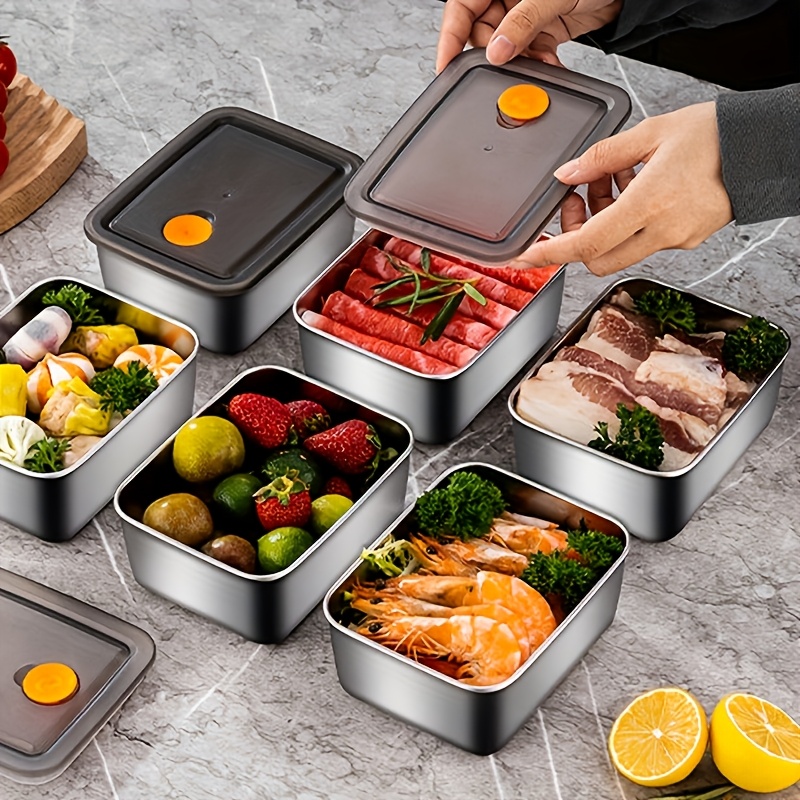 Набор из 4 контейнеров для хра – обзор и цена Food Storage Stainless Steel Containers