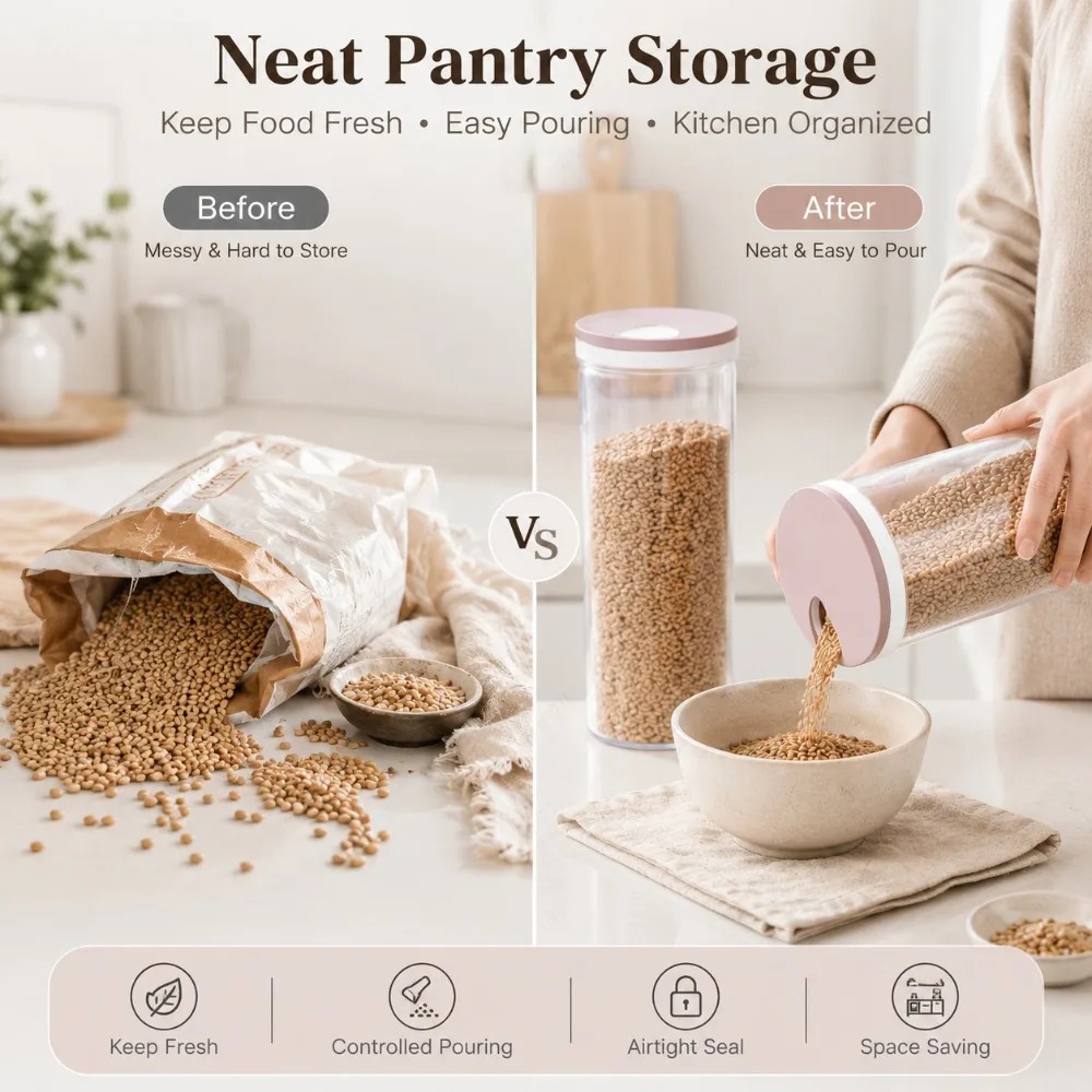 Герметичный контейнер для хран – обзор и цена Food Storage In Cabinets