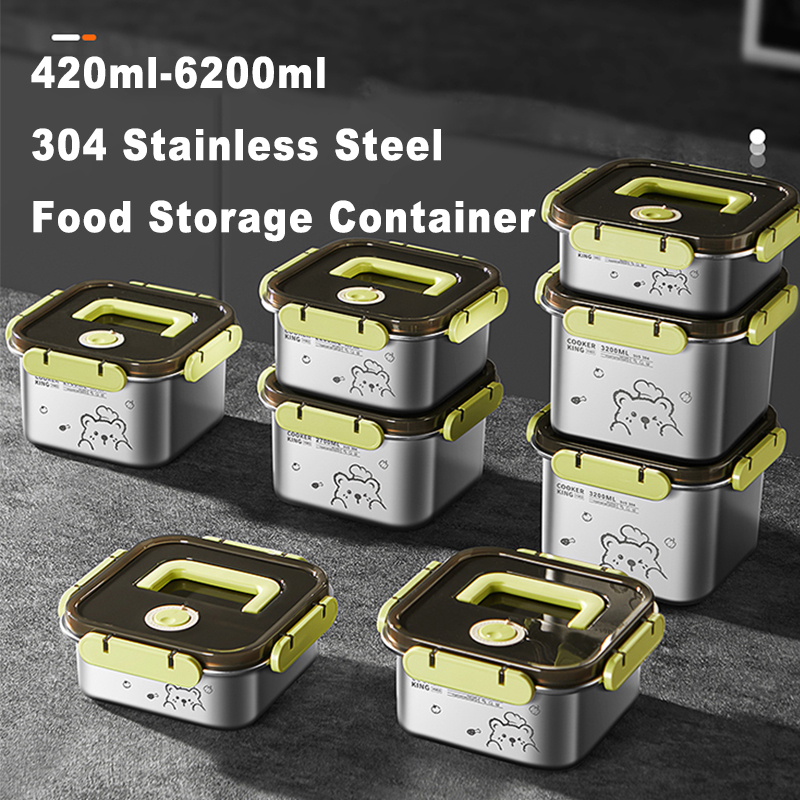 COOKER KING 420-6200 мл Контей – обзор и цена Food Storage Stainless Steel Containers