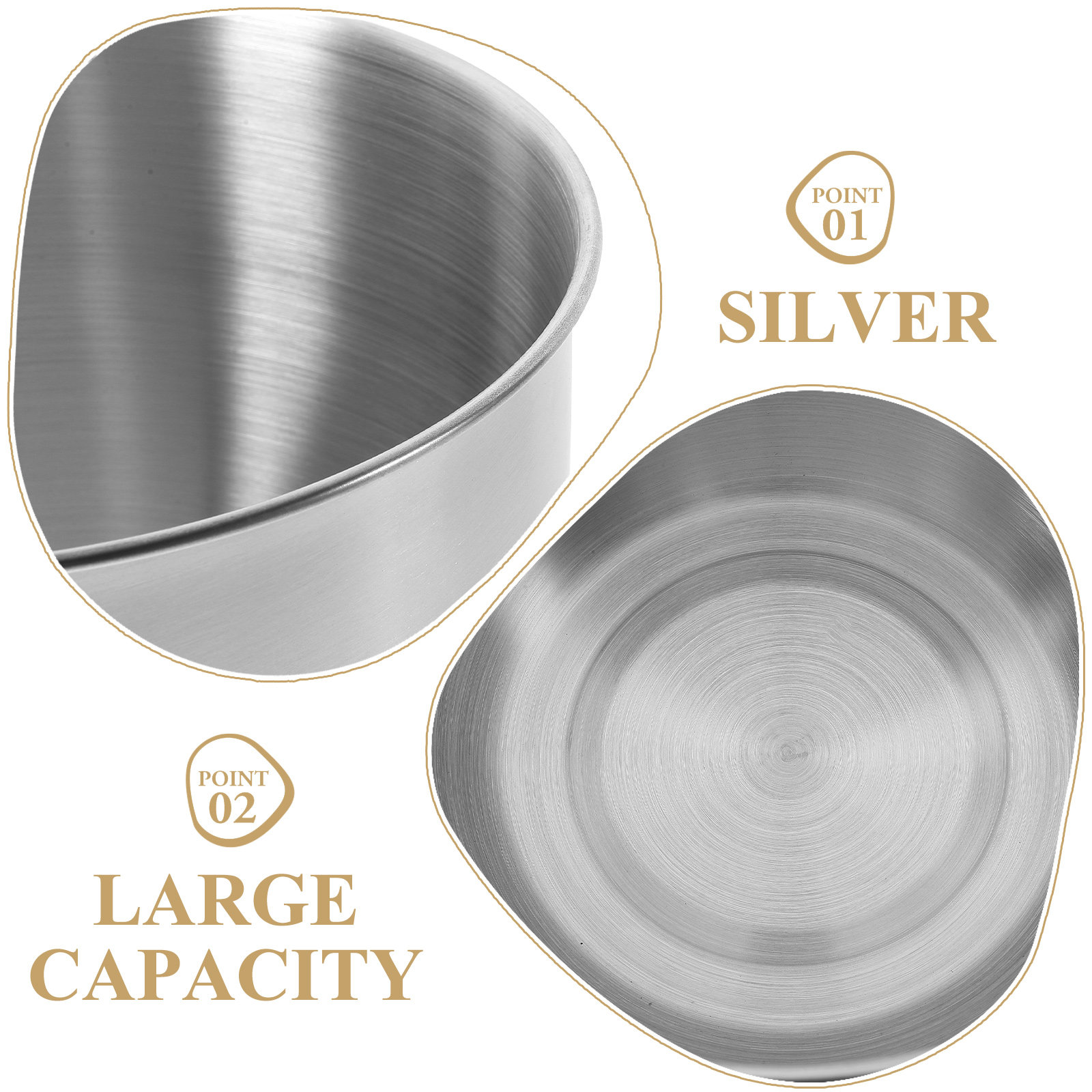 Глубокая миска из нержавеющей  – обзор и цена Food Storage Bowls